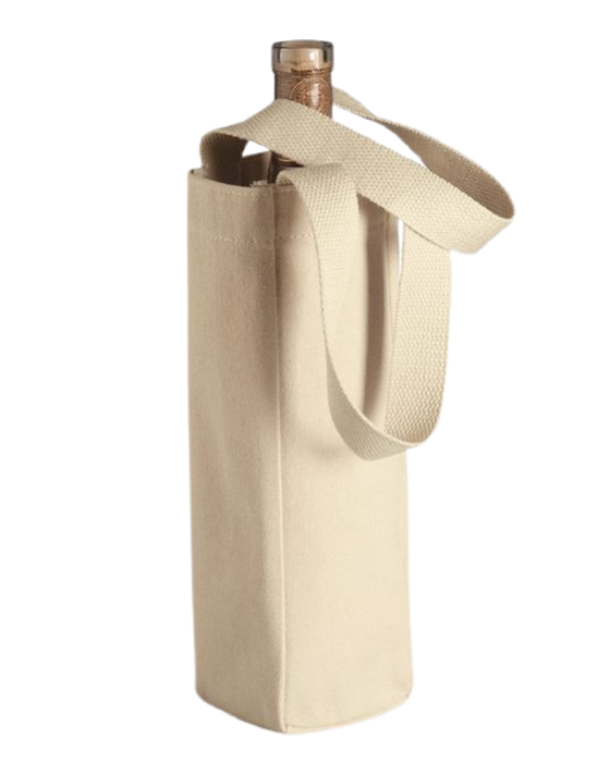Cotton Canvas Wine Tote
