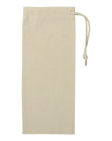 Cotton Canvas Drawstring Wine Bag